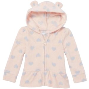 The‎ Children's Place Girl's Heart Zip Up Jacket Sweater Bear Ears Pink Size 4T